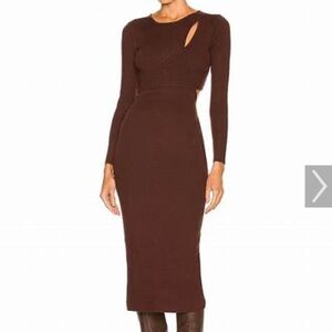 Astr brown sweater dress